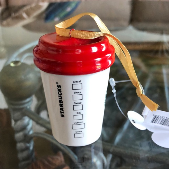 Disney Parks Happy Holidays Starbucks Mini Tumbler Ornament - Picture 3 of 6